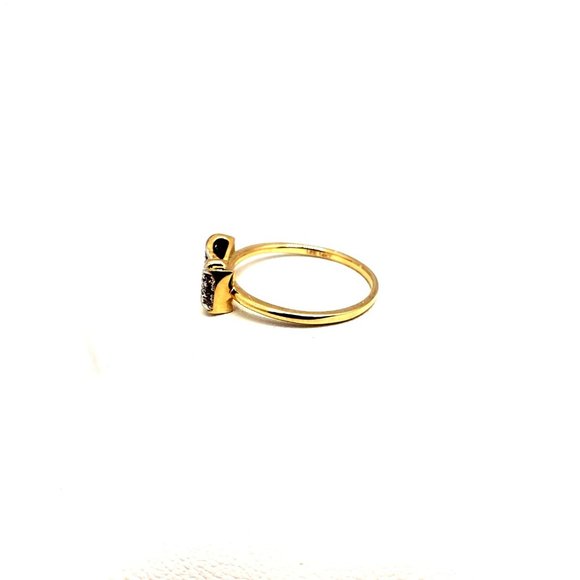 14KY REAL GOLD CZ Fancy Ring size 7 - Picture 6 of 12